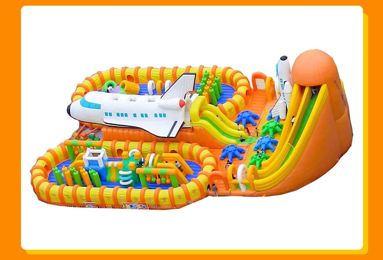 Hot Amusement Park Ocean Shark Jumping Animal Castle Combo Toy Inflatable Bouncer