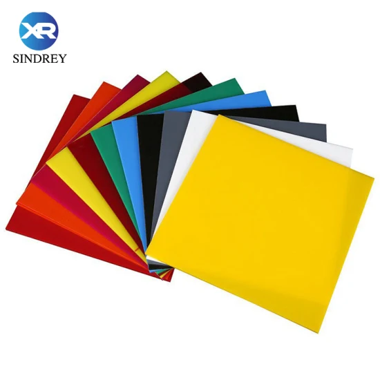 Sindrey Acrylplatte, Farbe Rot, Grün, Gelb, Acrylprodukt, 94 % Lichtdurchlässigkeit, 1220 x 2440 mm, 1,7–25 mm Dicke für Werbung