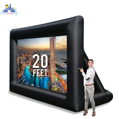 Im Freien großer kundenspezifischer Preis-Luft-versiegelter hinterer Kino-faltbarer tragbarer aufblasbarer Fernsehprojektor-Projektions-Film-Bildschirm