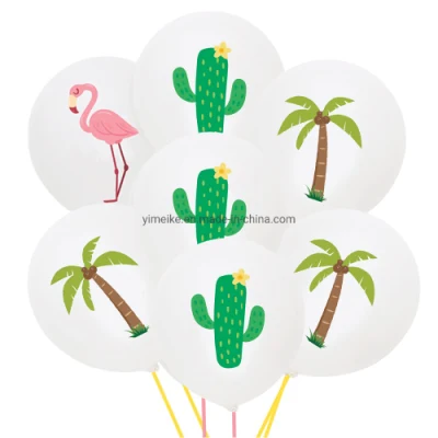Mexikanische Karnevalsparty-Dekoration, Kaktus-Kokosnussbaum, 2,8 g dicker Latexballon